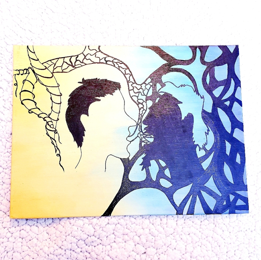 The Power of Words Hand-Painted Art.